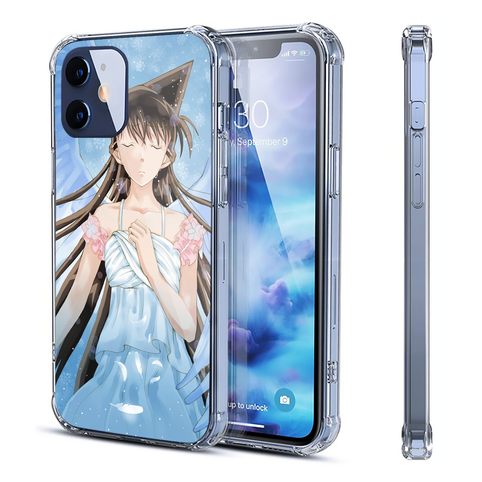 （画像用） 名探偵コナン Detective Conan 【iPhone 12シリーズ対応】透明スマホケース（クリアソフトケース）